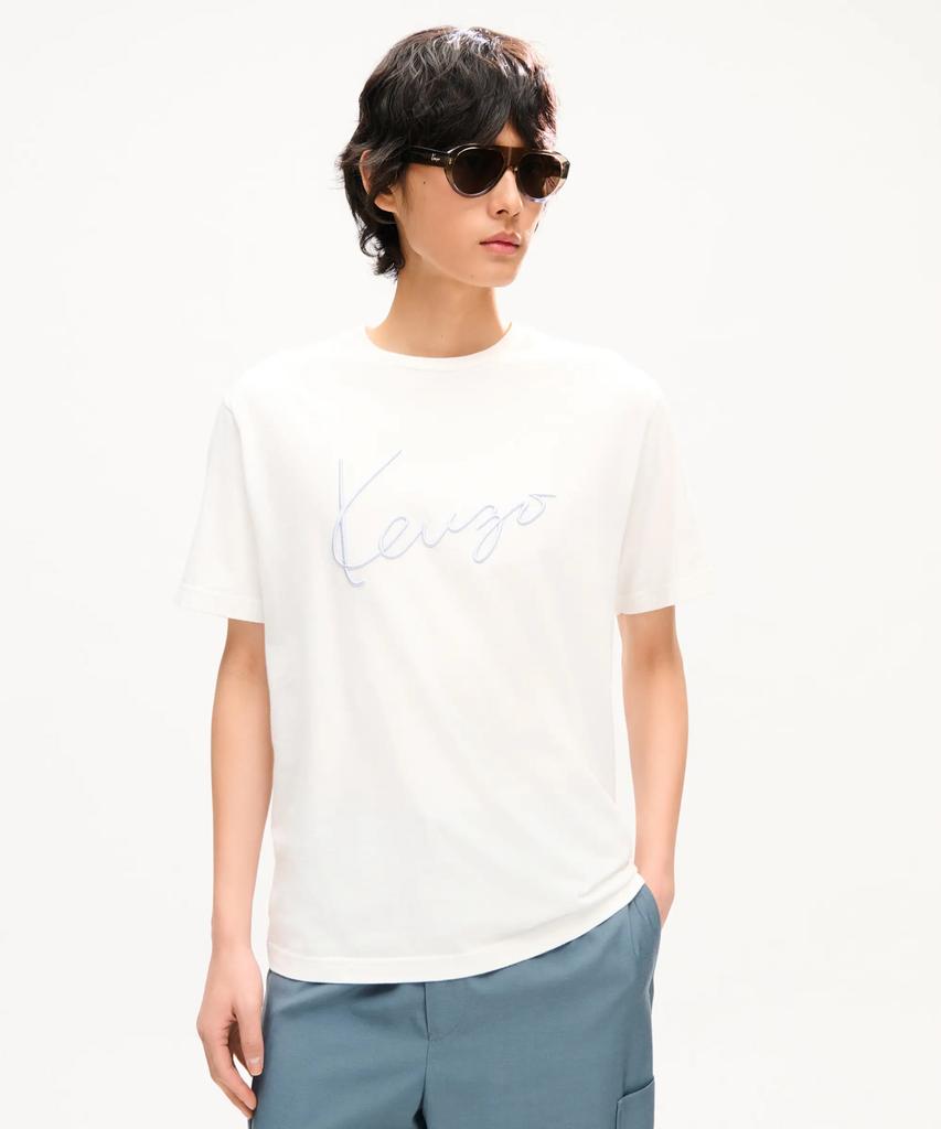 KENZO Men'S Signature Classic T-Shirt_K263Amt407Whx
