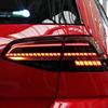 Дымчатый черный динамический последовательный задний фонарь для Golf 7.5, бегущий указатель поворота