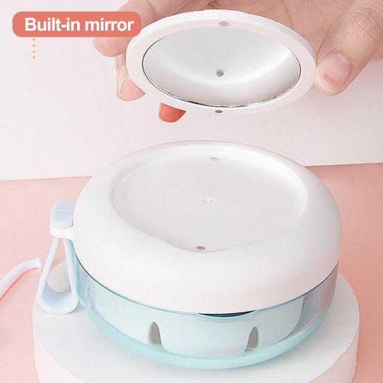 Портативный футляр для зубных протезов Yousheng со съемным зеркалом, герметичный компактный контейнер для хранения зубных протезов для брекетов