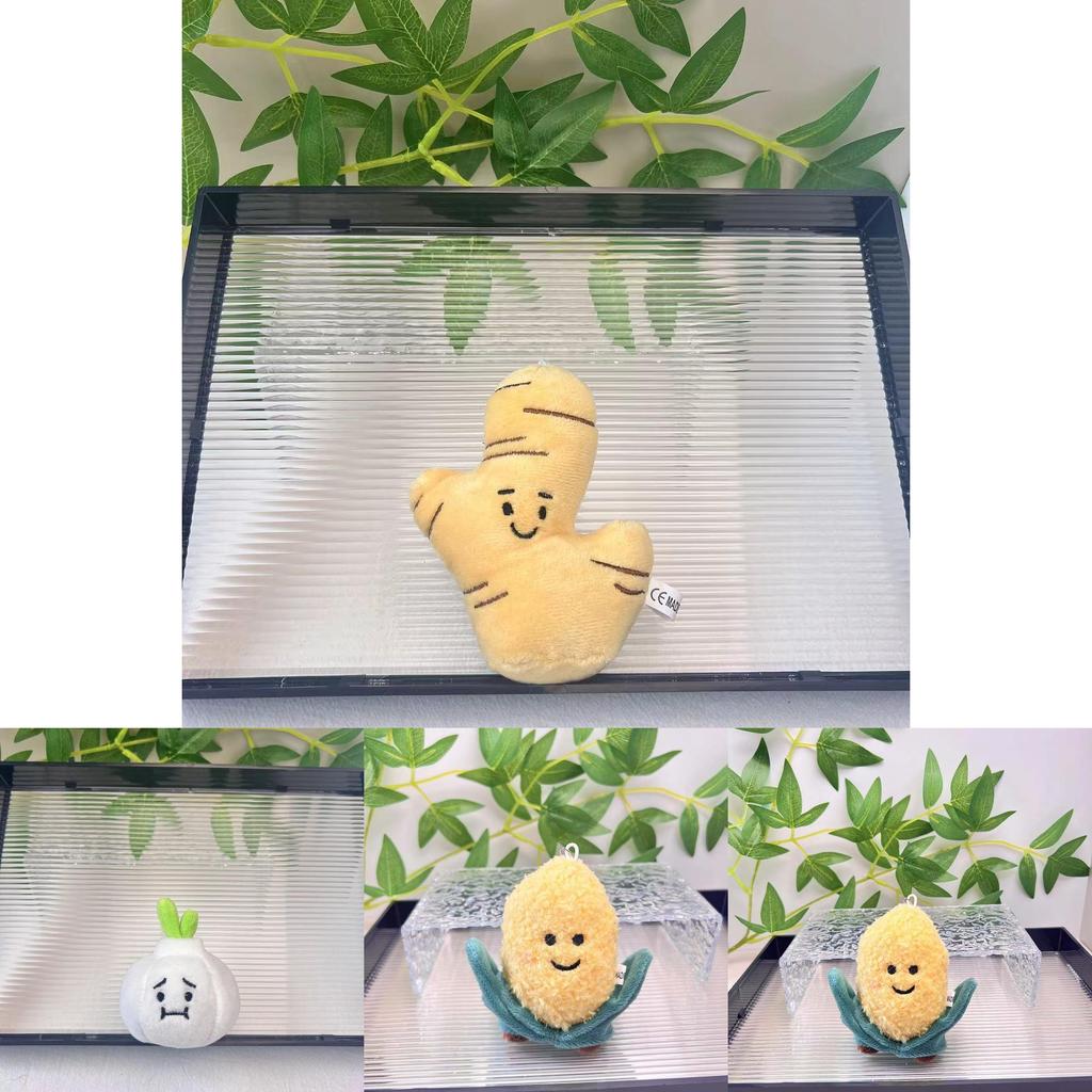 Очаровательный плюшевый брелок в виде овоща, плюшевая игрушка с милым дизайном чеснока, лука и перца