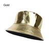Unisex Cotton PU Leather Climbing Bucket Hat Sun Hat Fisherman Hat Fishing Hat