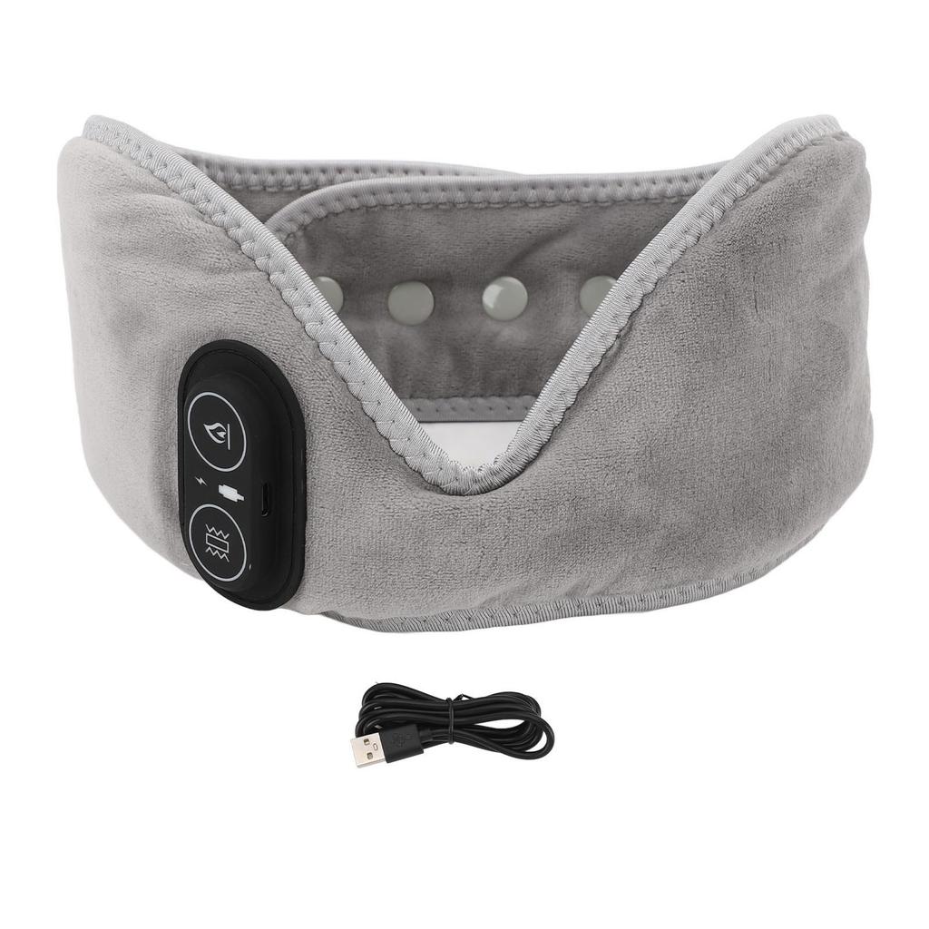 USB Electric Face Heating Pad 3 Heat Settings 3 Vibration Modes TMJ Relief Jaw Heating Pad for Chin Wisdom Teeth