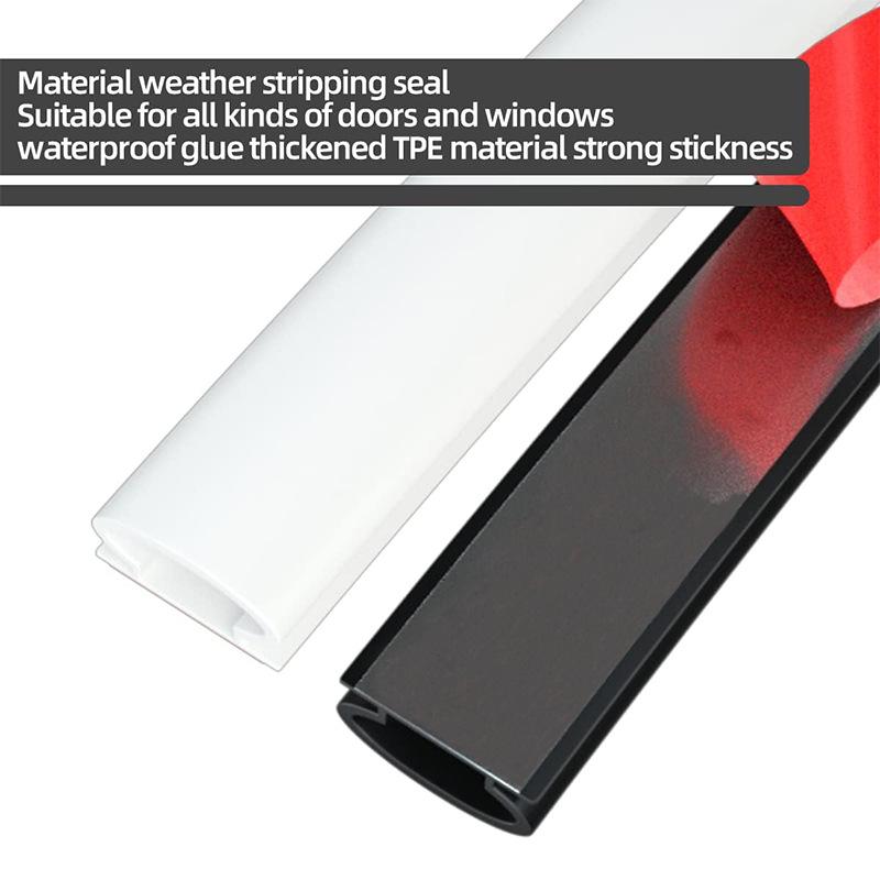 6M/1Roll Окно Пыленепроницаемая Звукоизоляционная Герметизирующая Лента Для Двери Спальни 10*6 мм Самоклеящаяся Звукоизоляция от Столкновений