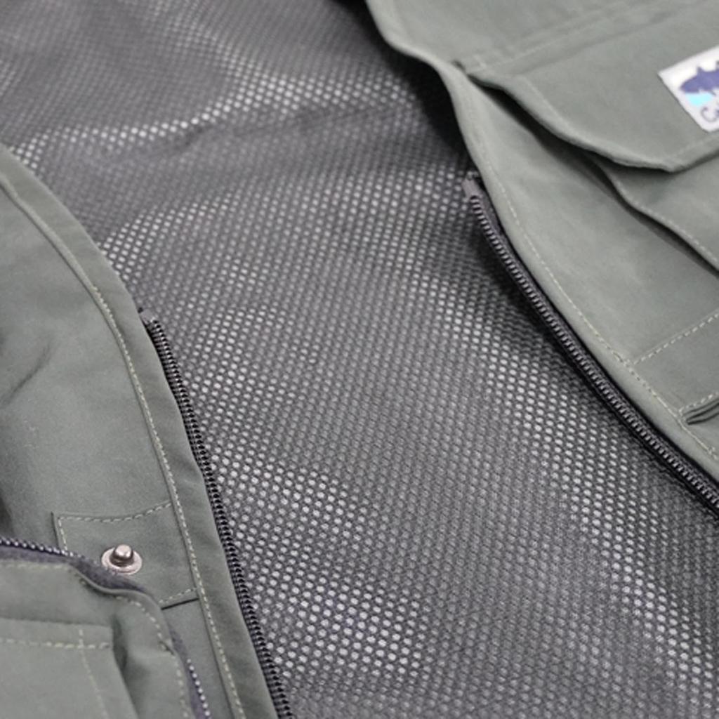 Рыболовный жилет Excel, ЧерныйХаки Зеленый, Размеры MLLL3L, для рыбалки, активного отдыха, кемпинга и фотографов, Быстросохнущий, Легкий,