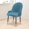 1PC Stretch Dining Chair Cover Velvet Armchair Seat Cover Solid Color Elastic Office Chair Slipcover Kitchen Wedding Funda Silla