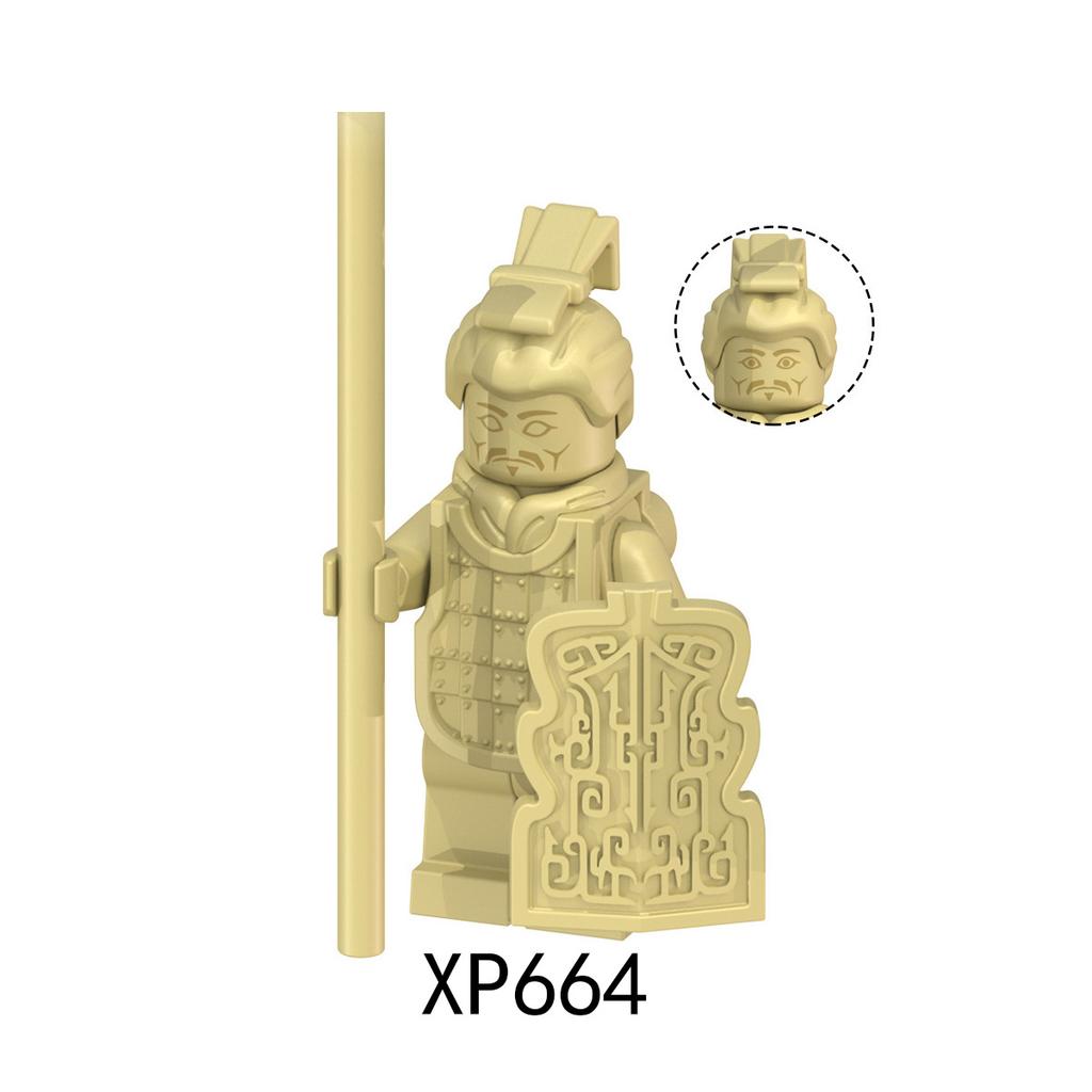 KT1089 Китайские терракотовые воины и лошади, строительный блок, игрушка XP658-665