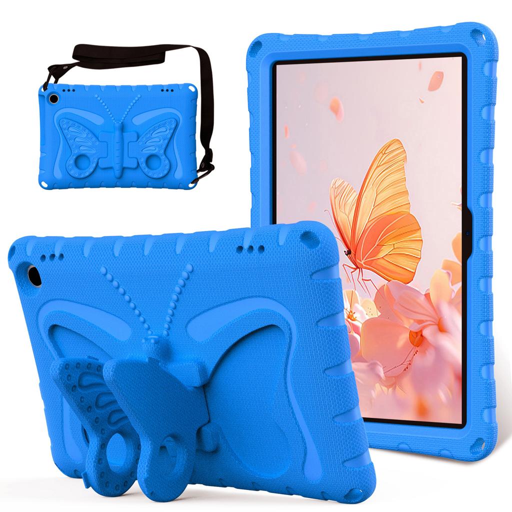Защитный чехол из ЭВА подходит для Kindle Fire Max 11 (2023) Ударопрочный чехол-подставка с поворотной складной ножкой Синий