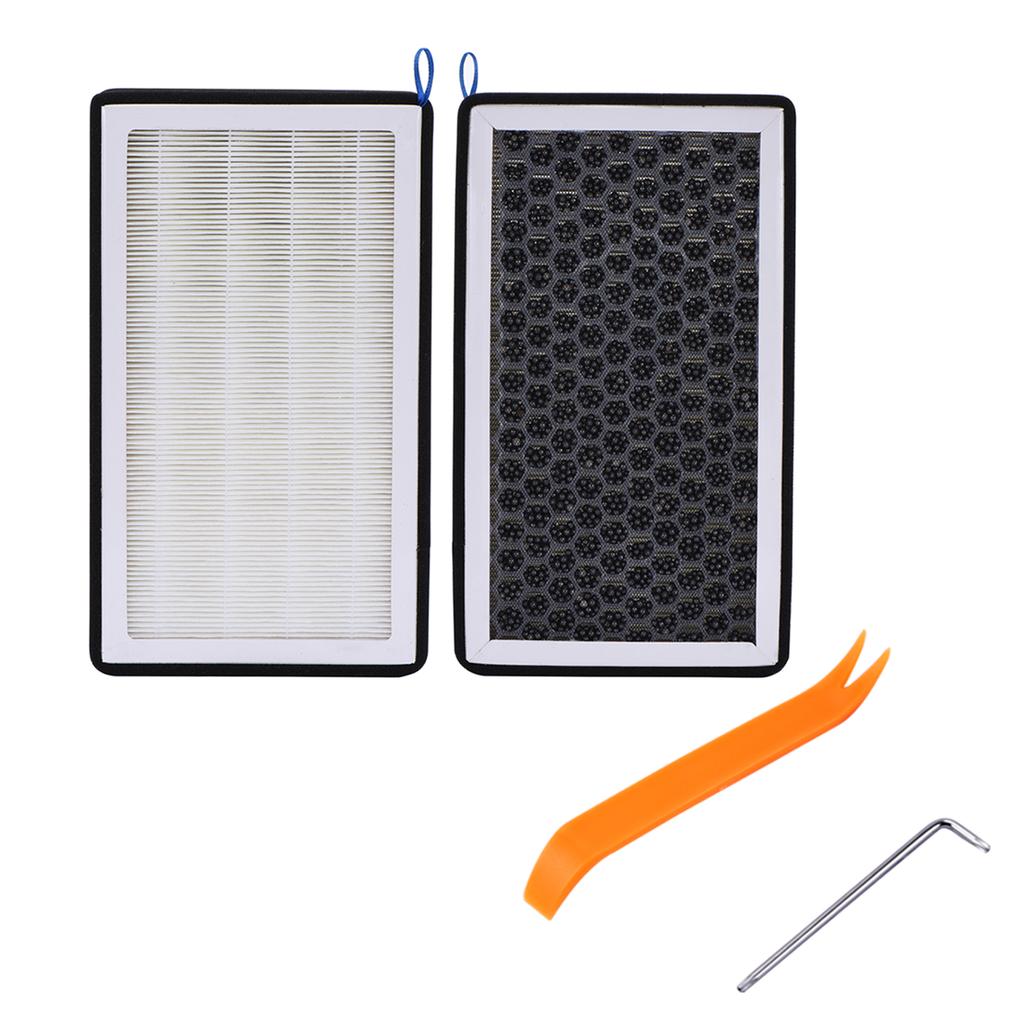 For Tesla Model 3 Activated Carbon Air Filter Auto HEPA Air Filter Conditioner Element Replacement Kit Cabin Air-Filters 1 pair