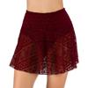 Женская юбка для плавания, кружевная вязанная крючком юбка с рюшами, купальник, двухслойная