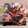 Фланелевое одеяло Kamen Rider – Мягкое, теплое, идеально подходит для диванов, постельного белья, кемпинга, путешествий, офиса и домашнего декора – QJY