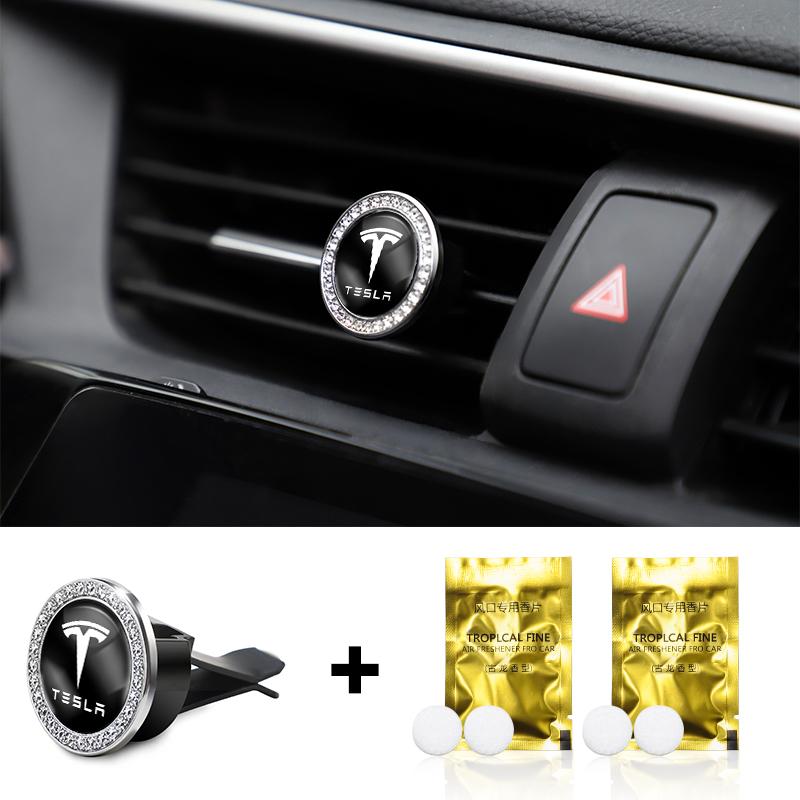 FPVXC1 Tesla Car Freshener Solid Perfume Air Conditioner Vent Clip For Cybertruck Coil Y S Bonina Model 3 X Juguete Roadster Highland