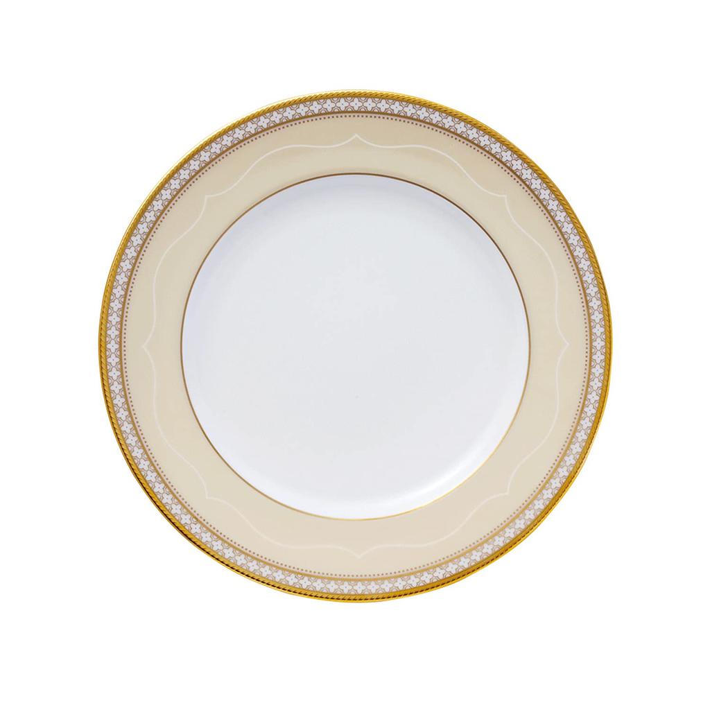 Noritake Plate Color Change Set 22cm Trefolio 2 Pieces Bone China Gold/Platinum Gold/Platinum P97311/4945-57