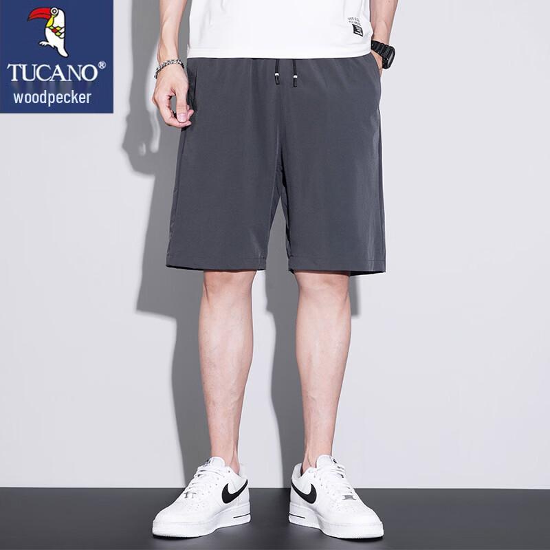 TUCANO Men's Quick-Dry Ice Silk Casual Beach Shorts