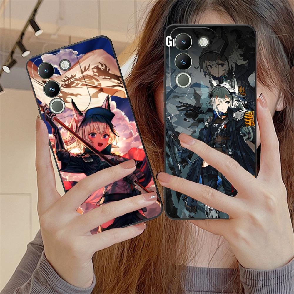 Arknights Grani Матовый ТПУ Чехол для Мобильного Телефона для VIVO Y77 76 75 74 73 72 58 56 55 51 50 38 36 Y19 Y18 Y03 Y01 5G Цветной Чехол