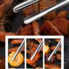 3pcs 304 Stainless Steel Barbecue Tongs Heat Resistant Steak Tongs Bread Tongs  BBQ Parties