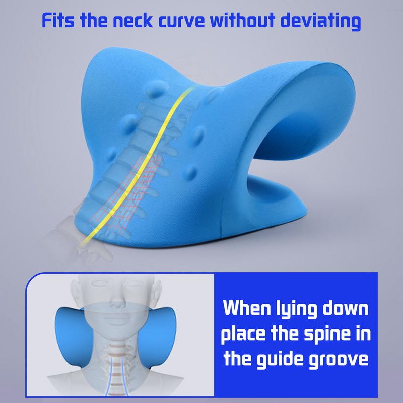 Neck and Shoulder Stretcher Neck Relaxer Cervical Traction Device Cervical Spine Correction Pillow