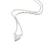 Les Trésors De Lily [I9804] - Белое серебряное ожерелье «Любовь»