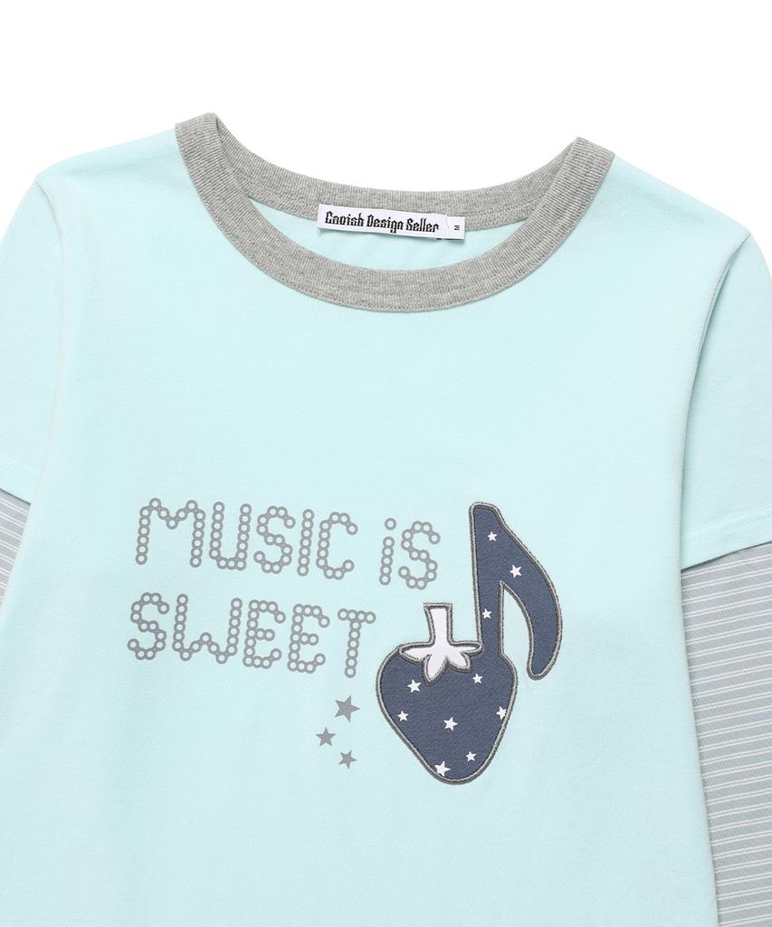 CAVISH W Strawberry Layered Ls Tee Mint(Cv2Ffft551A)