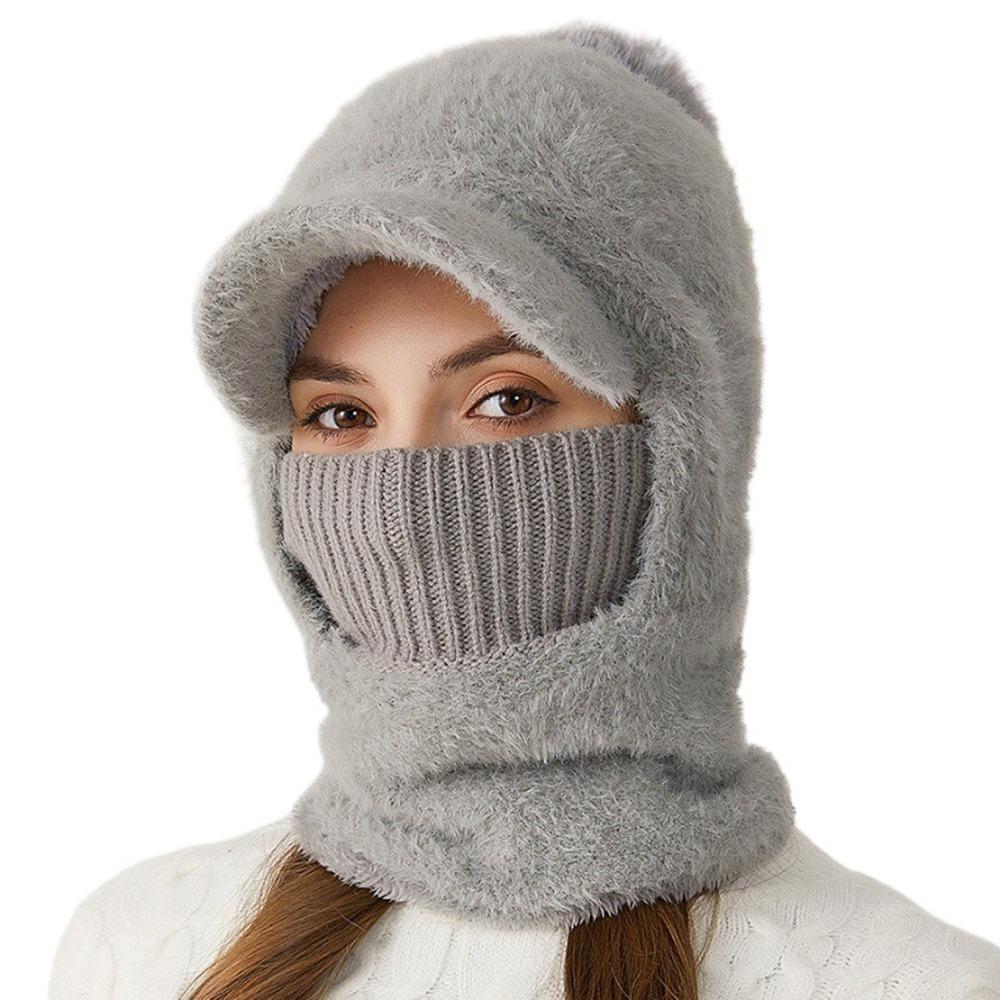 Волокна Шапки Шарф Комплект Защита Ушей Шея Шарф Кепка Новая Защита Ушей Шапка Осень Зима