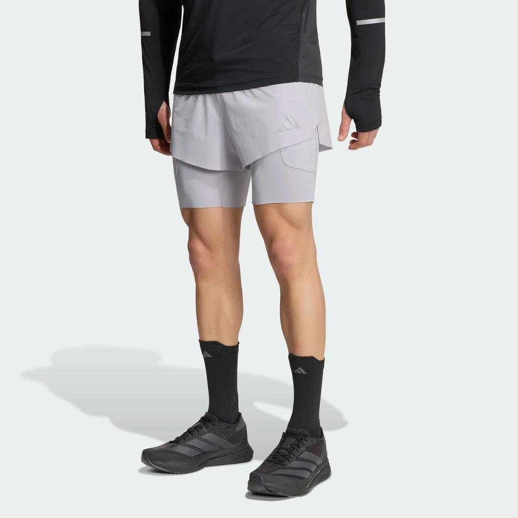 adidas Adi365 4 кармана 2 в 1 Тренировочные Спортивные Однотонные Простые Шорты для Бега Мужские шорты KS6098