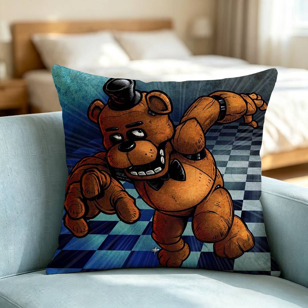 Пять ночей с Фредди FNAF Квадратная двусторонняя наволочка Спальня Прикроватная подушка Чехол для подушки на диван Подарок