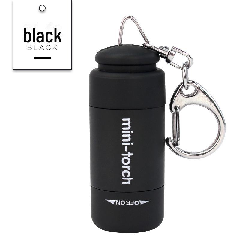 USB Rechargeable LED Mini Pocket Flashlight - Portable Keychain Light for Kids