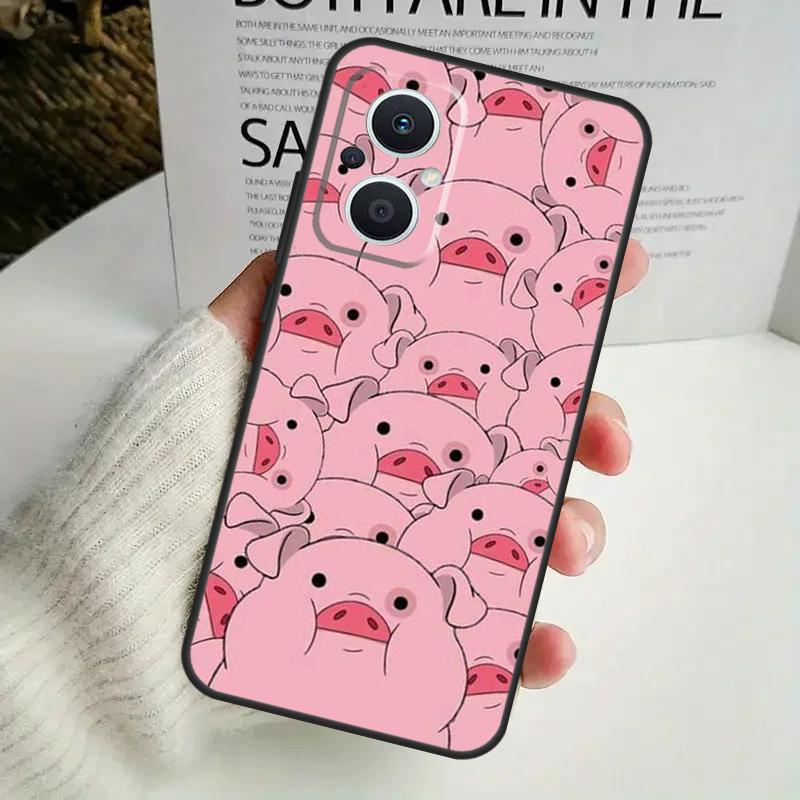 Мультяшный чехол для телефона с изображением свиньи для OPPO Reno 14F 12F 12 11 13 F 10 Pro 8T 7 8 Lite OPPO Find X9 X8 X6 X5 Pro