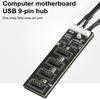 Разветвитель кабеля питания SATA с разъемом USB 2.0 на 4 разъема SATA, 9-контактный для материнской платы
