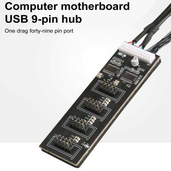 Разветвитель кабеля питания SATA с разъемом USB 2.0 на 4 разъема SATA, 9-контактный для материнской платы