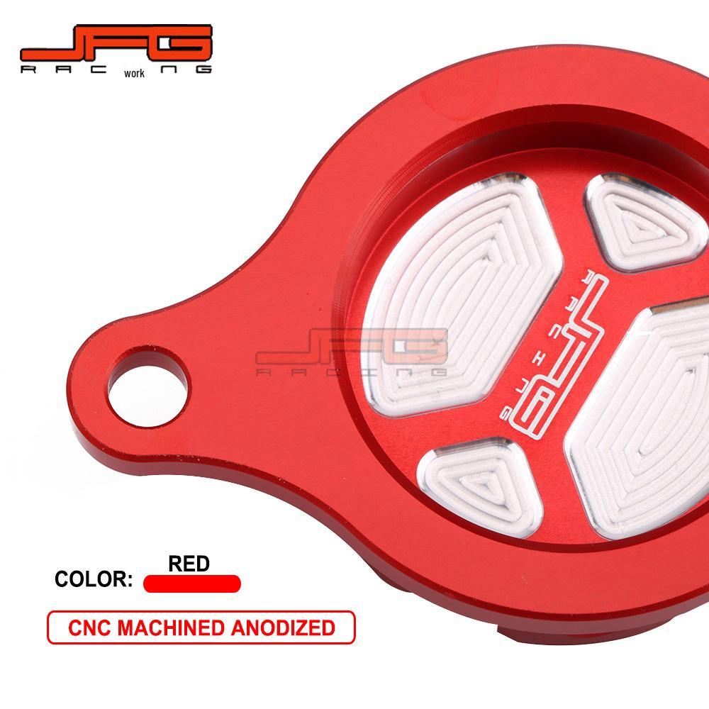 Крышка масляного фильтра двигателя из алюминия с ЧПУ для внедорожных мотоциклов CRF450R 2009-2016