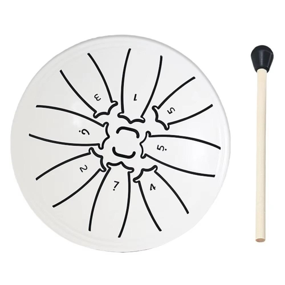 4 Inch 8 Notes Mini Hand Pan Drums Ethereal Sound Meditation Drum Steel Tongue Drum Set Beginner