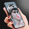 Эстетический чехол со статуей Микеланджело для телефона Samsung Galaxy M52 M23 M32 5g M31 M51 M22 M30s M33 M13 M12 M62, черный силиконовый чехол
