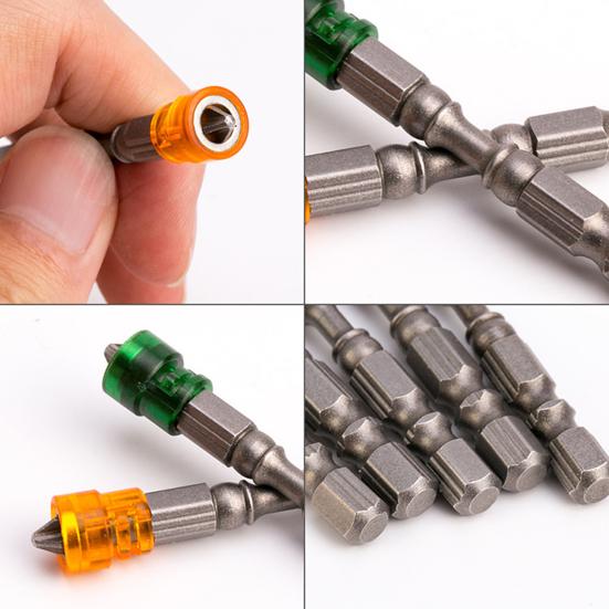 5 шт./компл., электрические отвертки, биты с двойной головкой, магнитное кольцо, шестигранный хвостовик, противоскользящий инструмент, стальные крестовые отвертки высокой твердости, плотницкие работы