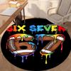 67 Printed Round Rug Carpet Chair Rug Area Rug Entryway Doormats,for Office Chair Living Room Bedroom Kitchen Room.