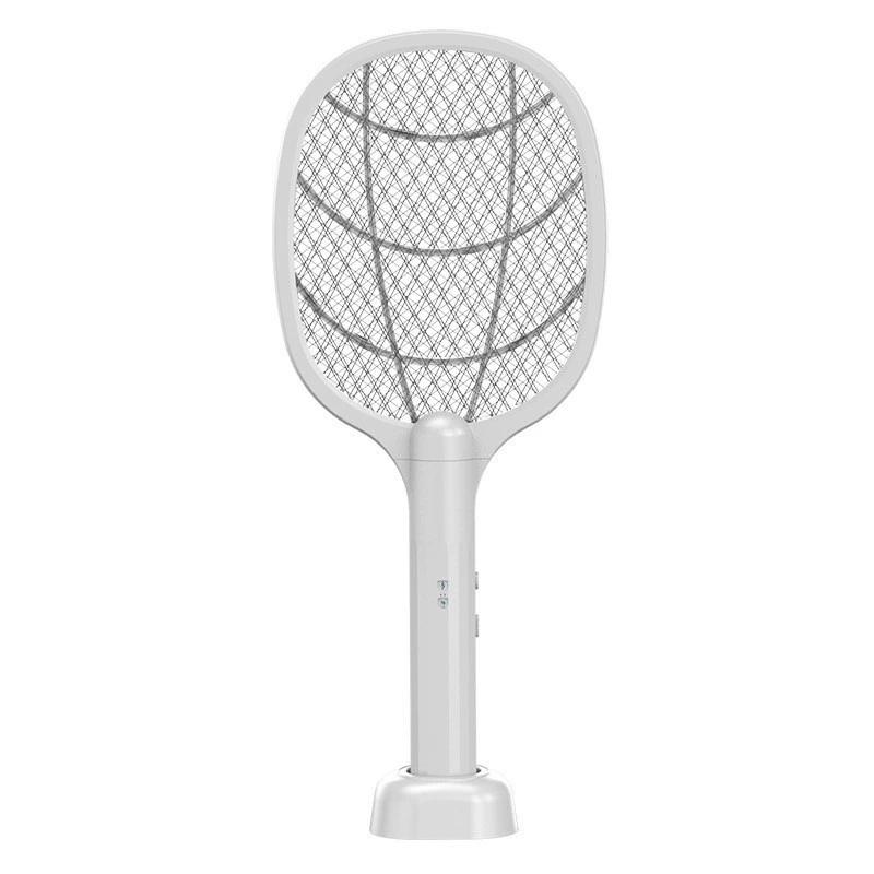 Raqueta eléctrica recargable para matar mosquitos 2 en 1 lámpara antimosquitos para el hogar
