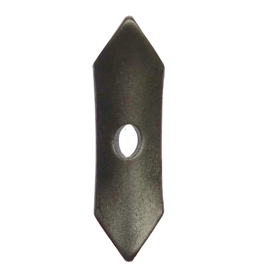 Single-hole share 129mm 40x6 FI-8 tines for Bagra cultivator 1312/00-004/0
