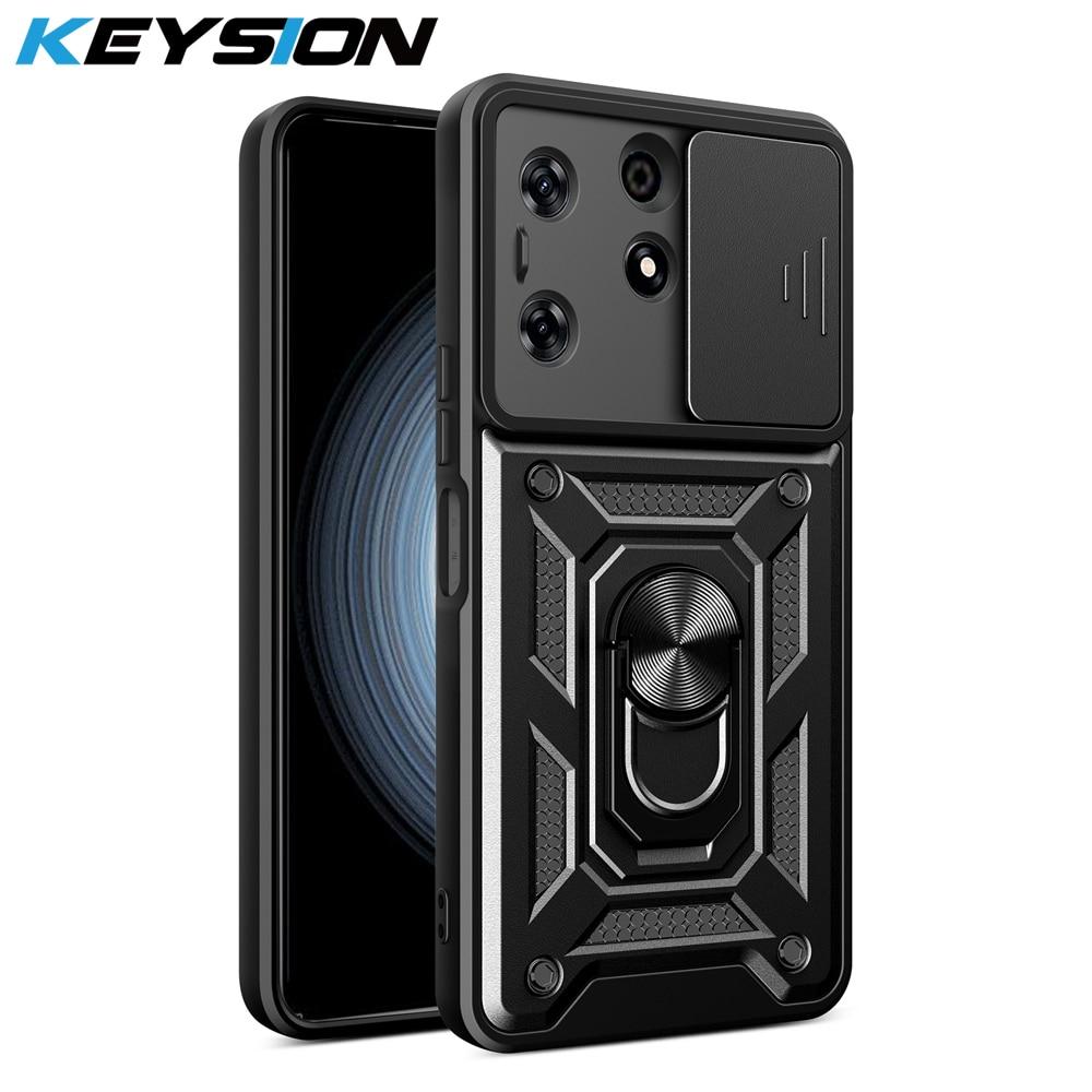 KEYSION Противоударный защитный чехол для Tecno Spark 10 10 Pro 4G, защитное кольцо для объектива слайд-камеры, чехол для телефона Infinix Note 12 G96
