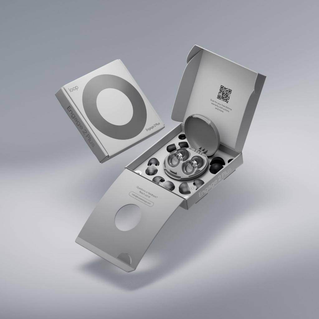 Loop Engage 2 Plus Earplugs Ideal for and Noise Reduce Everyday Noise While Keeping Your Voice 16dB SNR Noise Reduction Earplugs Mute for Even More