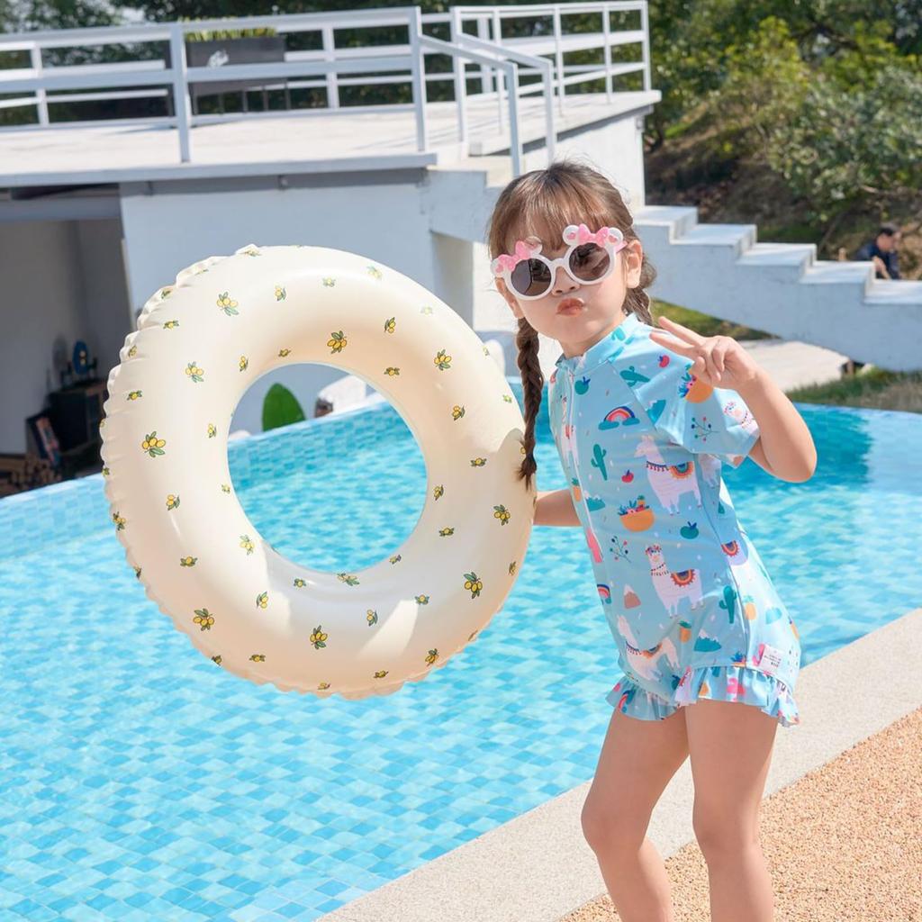 Круг для плавания с 2 виниловыми ремонтными лентами, Одноместный круг для детей и взрослых, Форма О, Сильная плавучесть, Толстый, Прочный, Устойчивый к протечкам, Стабильный,