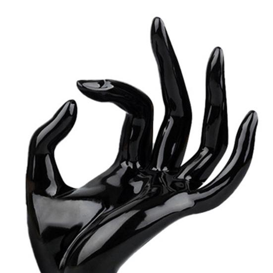 Подставка для демонстрации рук Гладкая и плоская Декоративный пластик Подставка для демонстрации пальца ОК Модель руки