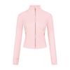 LU Short Stand Collar Jacket Womens Yoga Fitness Breathable Slim Fit Activewear