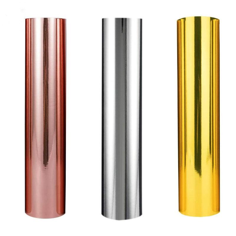 1 рулон Золотой Серебряный Розовое золото ПВХ Самоклеящаяся виниловая Кружка DIY Ручная работа Пленка