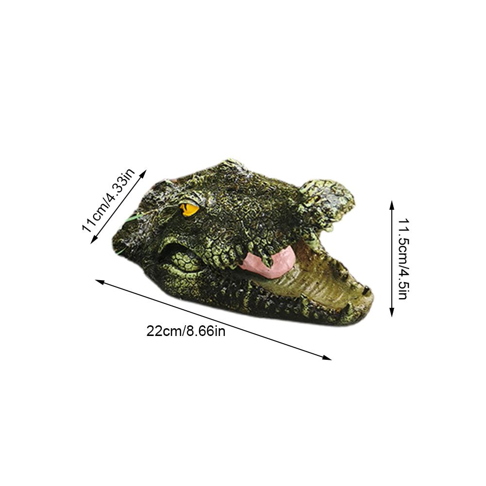 Уличный крокодил голова двор пруд плавающие животные украшения бассейн парк сад украшения Orn G8Q2