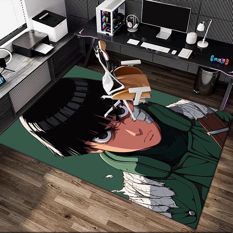 1pc Office Carpet, naruto Chair Rug, Living Room Printed Area Rug, Home Chair Floor Mat