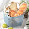Yousheng Storage Organizer Fruit Basket with Wooden Handle Strong Load-bearing Large Capacity Multi-functional Shopping Basket