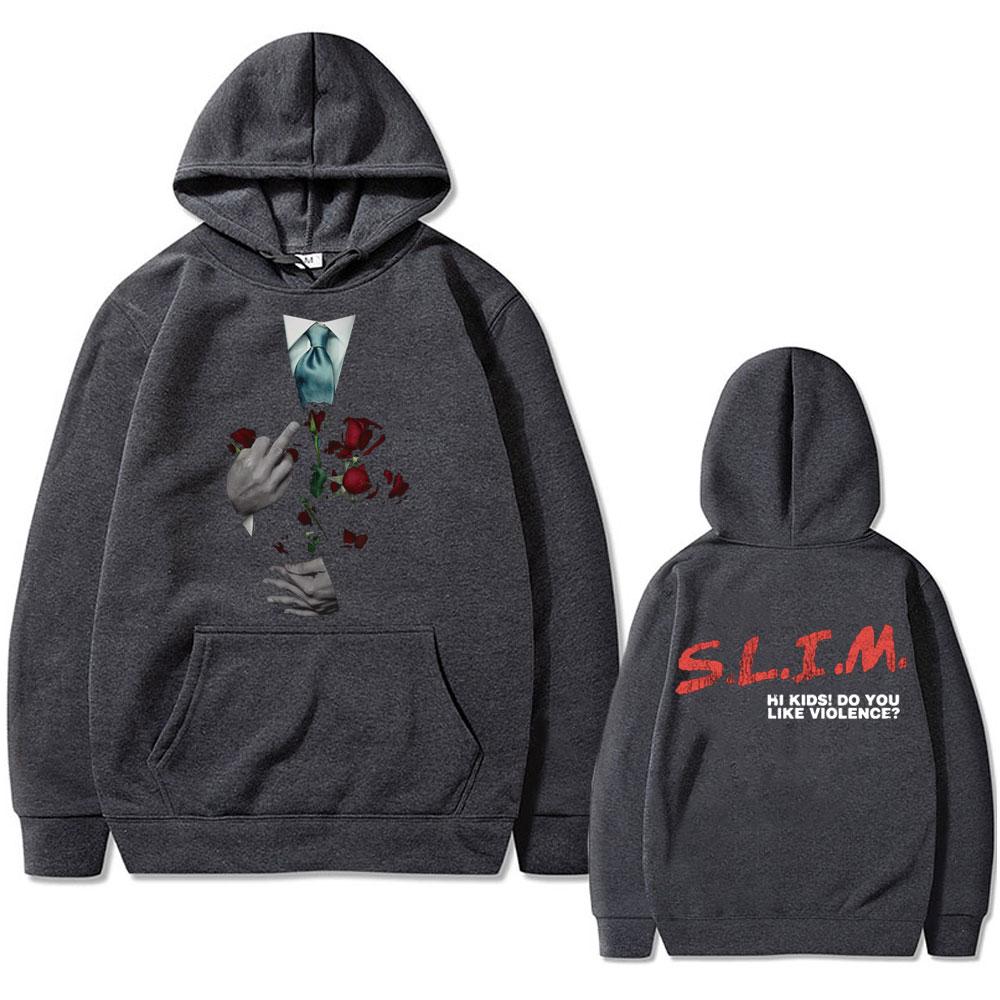 Хип-хоп рэпер Эминем Слим Хай Дети Вам Нравится Насилие Худи Мужчины Женщины Мода Оверсайз Толстовка Мужская Винтажные Уличные Худи