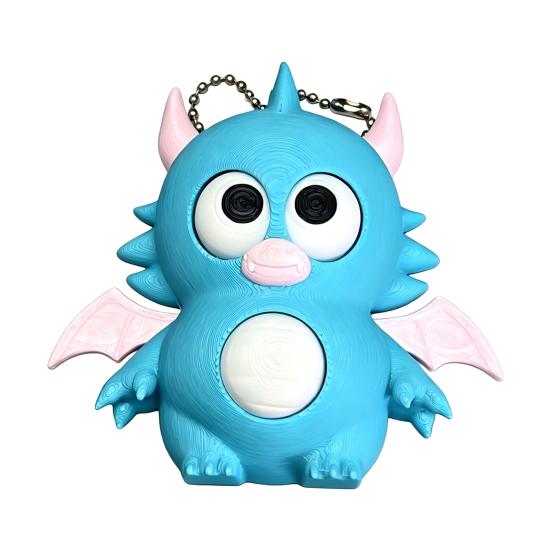 3D Printed Animals Fidget Clicker Keychain, Anxiety Stress Relief Sensory Toy, Cartoon Animal Charm for Backpack, Keys, Bags