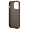 Guess Guhcp14Lg4Glbr Iphone 14 Pro6,1 Brązowy/Brown Twarde Etui Kolekcja Pasków 4G