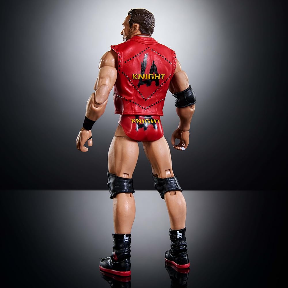 Mattel WWE Elite Collection Набор фигурок LA Knight 6 дюймов с аксессуарами, сменными кистями, 25 точками артикуляции