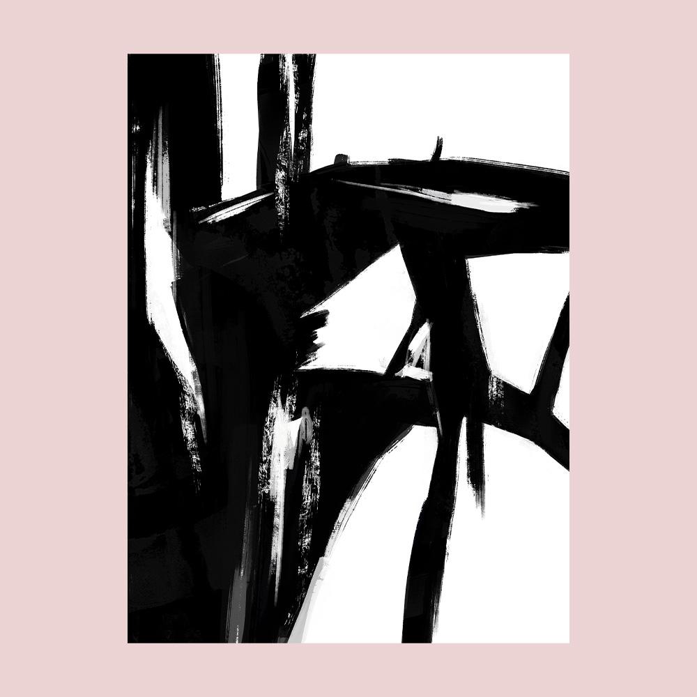 Черные абстрактные настенные постеры картины винтажный скандинавский декор холст интерьерные картины гостиная украшение для дома